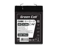 Green Cell Cube AGM VRLA IP54 6V 4.5Ah - 1364804 - zdjęcie 4